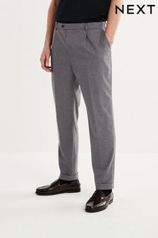 Brown Relaxed Fit Puppytooth Suit: Trousers (U95883) | 110 zł - 121 zł
