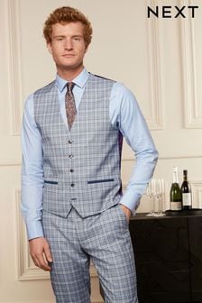Blue Chambray Suit Waistcoat (U95935) | DKK165