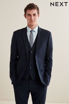 Marineblau - Slim - Essential Anzug: Jacke (U96006) | 76 €
