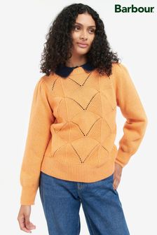 Barbour® Orange Leilani Pointelle Stitch Jumper (U96133) | 128 €