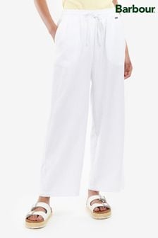 Barbour® White Christie Wide Leg Linen Trousers (U96152) | 69 €
