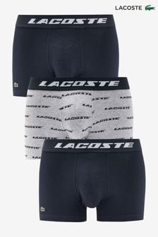Lacoste Grey Men Disruptive Simplicity Multipack Trunks Set (U96503) | $64