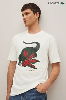 Lacoste Herren Collaboration 360 T-Shirt, Creme (U96506) | 108 €