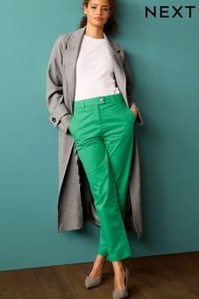 Zielony - Spodnie typu chino The Ultimate z dużą zawartością bawełny (U96661) | 82 zł