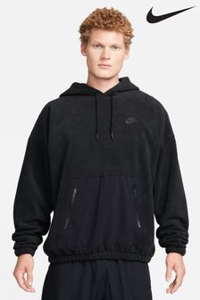 Črna - Pulover s kapuco iz polarnega flisa Nike Club Fleece (U96782) | €83