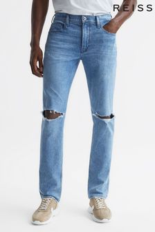 Reiss Odgen Destructed Lennox Paige High Stretch Slim Fit Jeans (U96865) | AED1,414