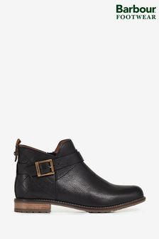 أسود - Barbour® Coastal Darlene Buckled Leather Ankle Boots (U96883) | 904 د.إ