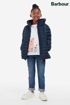 Barbour® Girls Navy Coraline Quilt Jacket (U96906) | €114 - €128