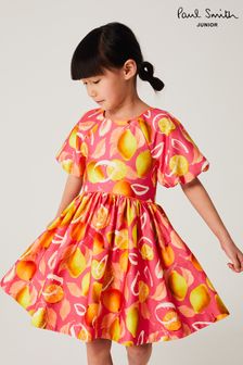 Paul Smith Junior Girls Bright Pink Lemon Dress (U96976) | €49