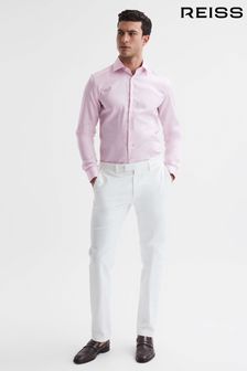 Reiss Pink Remote Cotton Satin Slim Fit Shirt (U97031) | 119 €