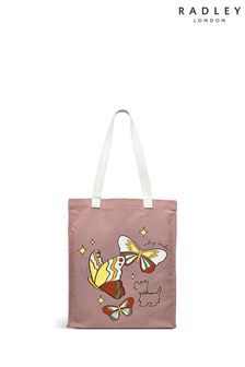 Radley London Medium Pink Butterfly Open Top Tote Bag (U97145) | ₪ 116