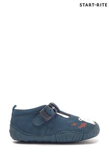 Start Rite Blue Grizzly Nubuck Leather Pre Walker Shoes (U97466) | €45