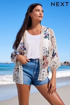 White Floral Crochet Cover-Up (U97500) | €49.50