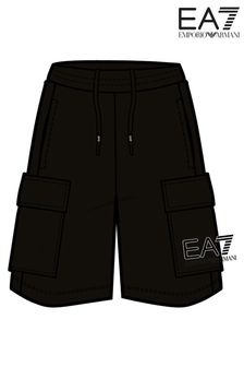 Emporio Armani EA7 Black Cargo Shorts (U97759) | $148