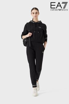 黑色 - Emporio Armani EA7女裝延伸標誌連帽運動套裝 (U97856) | NT$6,520