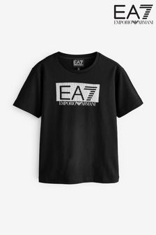Schwarz - Emporio Armani EA7 Jungen Visibility T-Shirt mit Logo (U97900) | 29 €