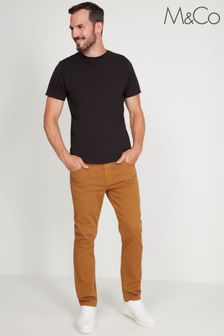 M&Co Brown Slim Fit Twill Trousers (U98023) | 43 €