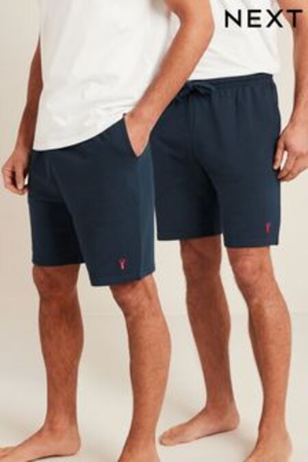 Azul marino - Pack de 2 pares de pantalones cortos ligeros (U98233) | 29 €