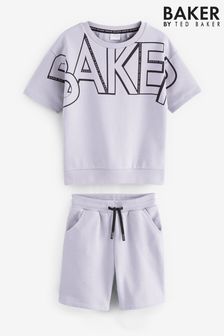 Baker By Ted Baker Set mit Sweatshirt mit Buchstabenprint und Shorts (U98996) | 44 € - 47 €