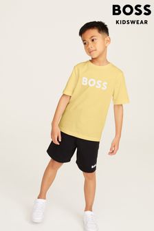 BOSS Yellow Logo Short Sleeved T-Shirt (U99087) | 27 € - 35 €