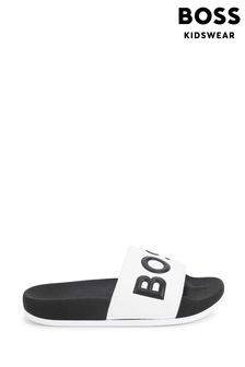 BOSS White Large Logo Sliders (U99293) | €31 - €35