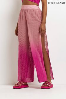 River Island Pink Ombré Sequin Palazzo Trousers (U99328) | €26