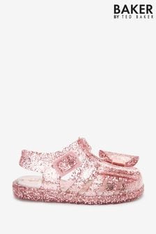 Baker by Ted Baker Pink Glitter Jelly Shoes (U99883) | $48