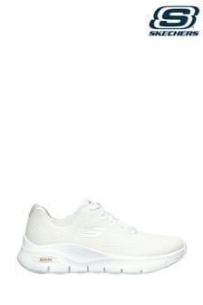 Skechers White Regular Fit Arch Fit Womens Trainers (U99956) | SGD 168