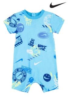Nike Blue Baby Printed Romper (UEX439) | 70 zł