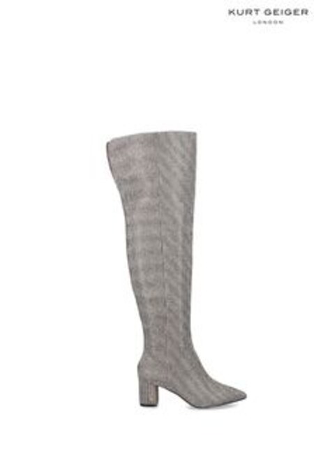 Kurt Geiger London Cream Burlington OTK Boots (UQW845) | 348 €