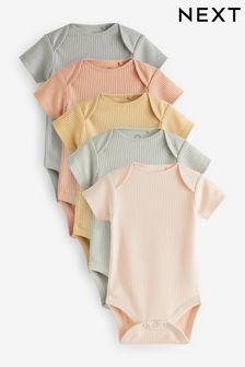 暗裸色 - Baby Rib Bodysuits 5 Pack (UVG299) | NT$620 - NT$710