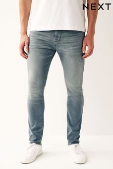 淡藍色 - 貼身款 - 舒適彈力牛仔褲 (UWF004) | HK$302