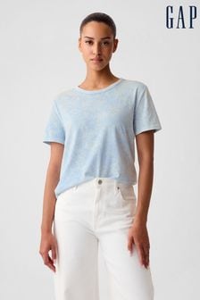 Gap Blue Organic Cotton Vintage Crew Neck T-Shirt (V69365) | 115 zł