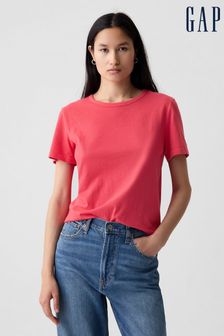 Gap Pink Organic Cotton Vintage Crew Neck T-Shirt (V78623) | €20.50