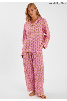Accessorize Marigold Print Long Pyjamas Set