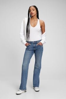 Mid Rise 90's Loose Flare Jeans