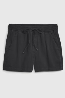 High Waisted Tie Modal Pull-On Shorts