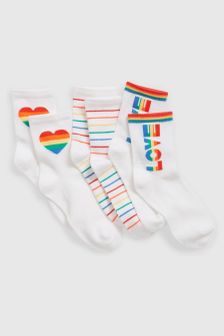 Pride Print Crew Socks 3-Pack