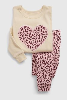 100% Organic Cotton Pink Leopard Pyjama Set