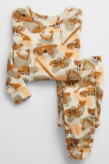 Organic Cotton Digger Print Pyjamas Set