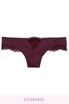 Victoria's Secret Micro Lace Inset Thong Panty