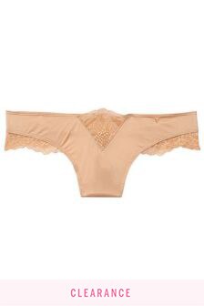 Victoria's Secret Micro Lace Insert Cheeky Thong