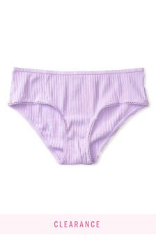 Victoria's Secret Cotton Rhinestone Detail Hipster Panty