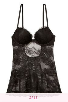 Victoria's Secret Bombshell Add Cups Lace Babydoll