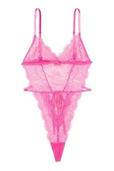 Victoria's Secret Unlined Corded Lace Teddy