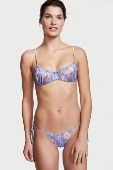 Victoria's Secret Ice Queen Printed String Brazilian Swim Bikini Bottom
