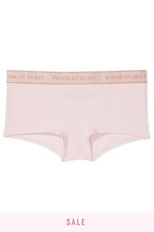 Victoria's Secret Stretch Cotton Logo Waist Shortie Panty
