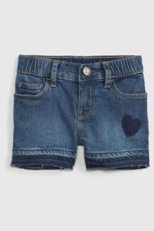 Denim Shorts with Patch
