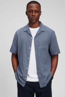 Linen-Cotton Vacay Shirt