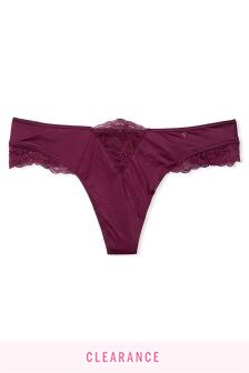 Victoria's Secret Micro Lace Inset Thong Panty